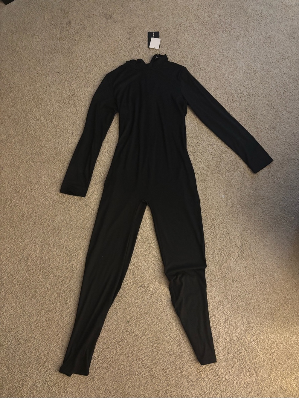 Fashion Nova Black Jumpsuit with Zipper Detail